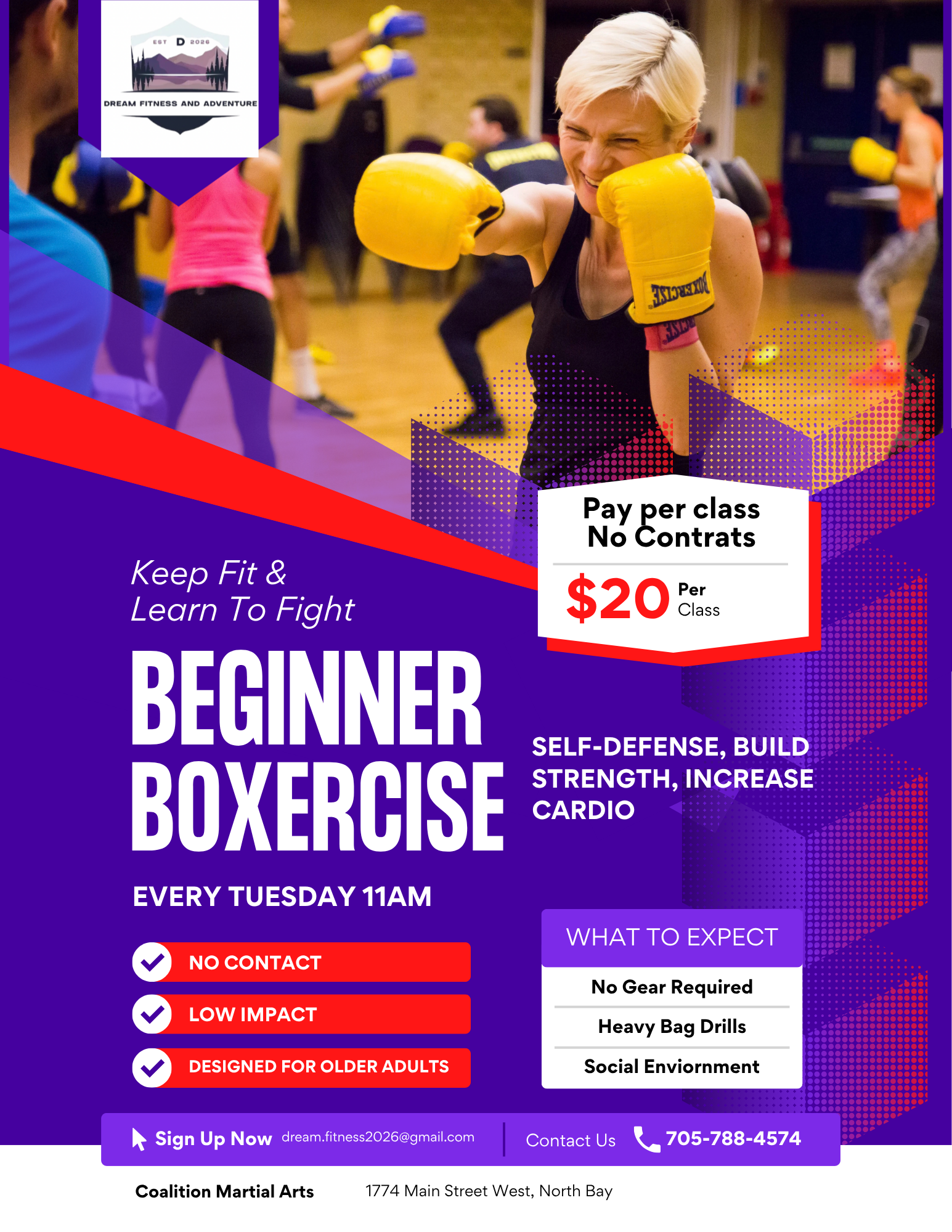 Boxercise flyer