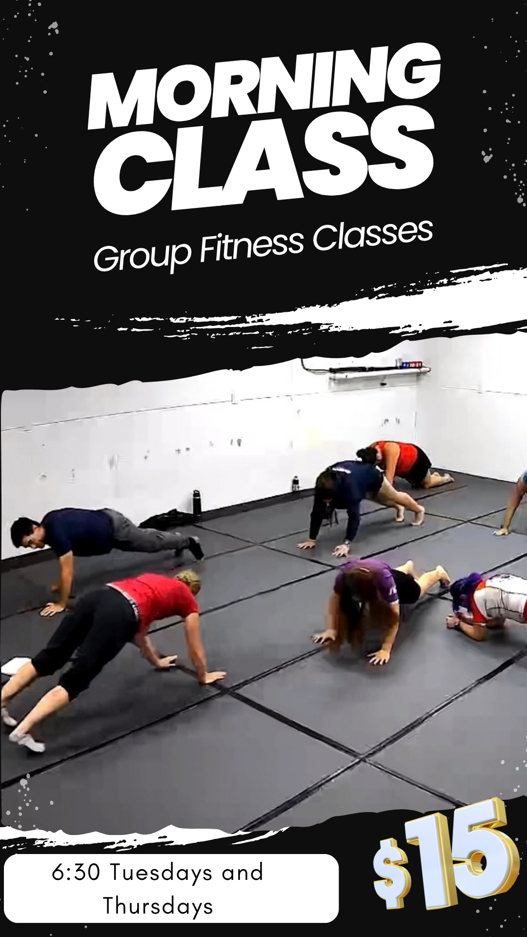 Morning class group fitness
